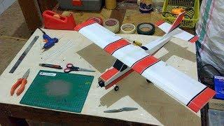 Tutorial Cara Membuat Pesawat RC Simple Cessna WS 75cm Untuk Pemula