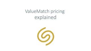 ValueMatch pricing