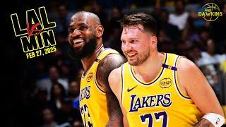 Los Angeles Lakers Full Team Highlights vs Timberwolves | Feb 27, 2025 | FreeDawkins