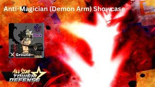 All Star Tower Defense Showcases: Anti-Magician (Demon Arm) (Asta Black Clover)