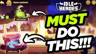 Idle Heroes - MUST DO For Celestial Force War Progress ASAP!!!