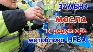 Замена масла в редукторе мотоблока НЕВА.