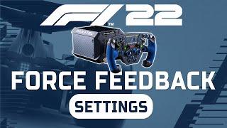 Best Force Feedback Settings for Fanatec DD1/DD2 - F1 22