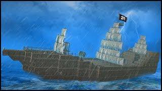 BUILDING A MASSIVE PIRATE SHIP! (Raft Gameplay)