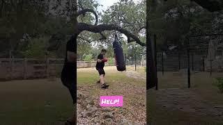 learning how to kickbox! #boxing #workout #mma #training