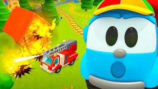 Leos World Gameplay. Die Rettungsmission der Feuerwehr! Leo der Lastwagen Spiel