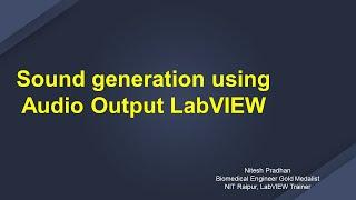 Sound generation using Audio Output LabVIEW