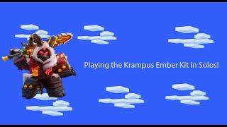 Playing the Krampus Ember In Solos! (Roblox BedWars)