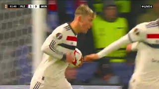 Rasmus Hojlund Goal Today, Viktoria Plzen vs Manchester United (1-2), All Goals Results/Highlights