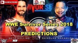 WWE Survivor Series 2018 Seth Rollins vs. Shinsuke Nakamura Champion vs. Champion WWE 2K19