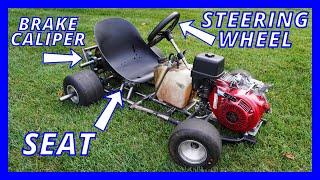Attaching the Steering Wheel, Seat, and Brake Caliper to the Power Wheels Build (Part 15)