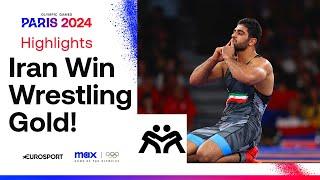 Wrestling: Iran's Mohammadhadi Saravi wins men's Greco-Roman 97kg title  | #Paris2024