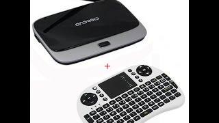 Q7 android TV box cs918 - распаковка и проверка на кинескопом телевизоре