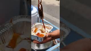 Absolutely Best Finger Licking Street Food in Delhi |  Dahi Bhalla Chaat | Dahi Vada #Shorts