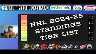 NHL 2024-25 Standings Tier List