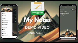 My Notes V0.0.7