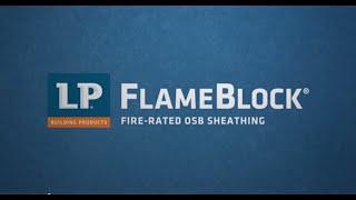 LP® FlameBlock® Fire-Rated OSB Sheathing