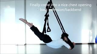 Aerial Yoga Abs & Back Strengthening on Omni Gym Swing