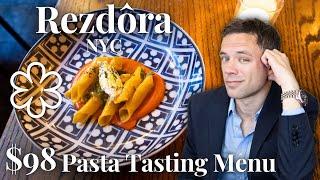 Eating a $98 Michelin Starred Pasta Tasting Menu at Rezdôra. NYC