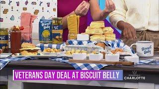 Veterans Day Deal at Biscuit Belly