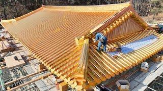 process of creating the most beautiful golden roof, golden Buddha statue, and golden bowl in history