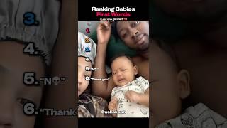 Ranking Babies First Words