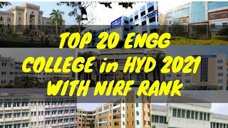 Top 20 Engineering Colleges in Hyderabad 2021 || With Nirf Ranking 2021