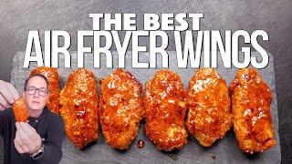 THE BEST AIR FRYER CHICKEN WINGS! | SAM THE COOKING GUY