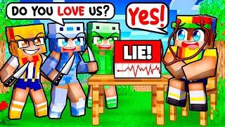 My CRAZY FAN GIRLS use a LIE DETECTOR on me in Minecraft!