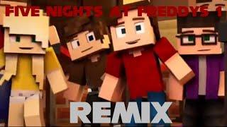 Five Nights At Freddys 1 Remix - MFMV ZAMination | APAngryPiggy |