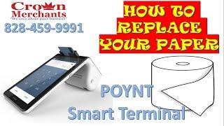 How to replace your paper in the POYNT Smart Terminal