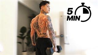 Perfect 5 Min Back Workout | Dumbbells Only