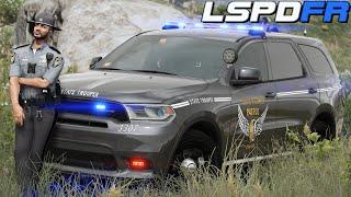 GTA 5 LSPDFR | Cadillac Fleeing from State Trooper | Ohio State Highway Patrol | #gta5lspdfr