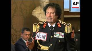 Gadhafi, Somali PM comment on piracy crisis