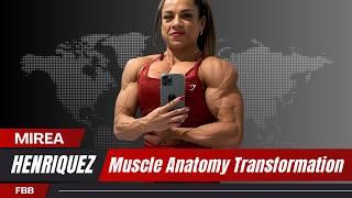 Muscle Anatomy Transformation: FBB Bodybuilding Legend Mirea Henriquez