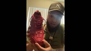 Steve Madden  men red ponce sneakers unboxing review (Prada) versions