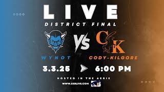 LIVE District Final Wynot v. Cody-Kilgore Basketball