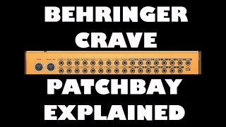 Behringer Crave Patchbay & Internal Routing Explained, How to use the Semi Modular Synth Patch Bay