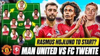 HOJLUND & ZIRKZEE START? Rotation? | MAN UTD vs FC Twente Starting XI & Preview