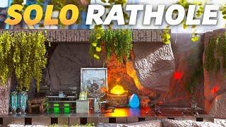 Surviving SOLO In An Unseen Extinction RATHOLE On ARK Day 1