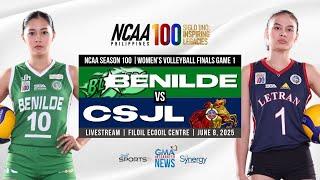 Benilde vs. Letran (Women's Volleyball Finals Game 1) | NCAA Season 100