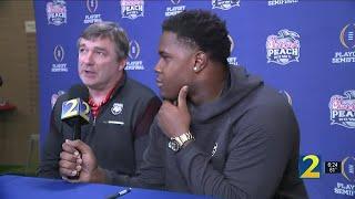 UGA's Warren Brinson takes over for Channel 2's Alison Mastrangelo at Peach Bowl media day