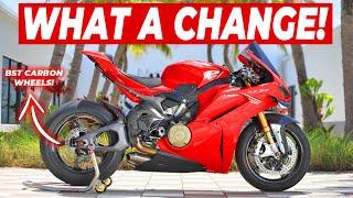 MORE Grip MORE Power LESS Weight. | 2025 Ducati Panigale V4 Rear End Mods!