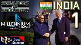 India | Hearts of Iron IV | Millennium Dawn Mod | Livestream 1