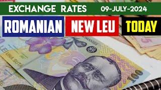 ROMANIAN NEW LEU EXCHANGE RATES TODAY 09 JULY 2024 RON / USD