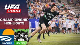 UFA Championship: Salt Lake Shred vs New York Empire | FULL GAME HIGHLIGHTS | August 26, 2023