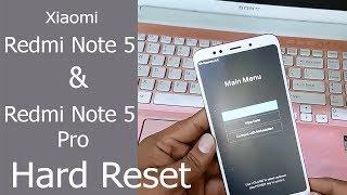 Xiaomi Redmi Note 5 Hard Reset / Pattern unlock and  How to Factory Reset Redmi Note 5