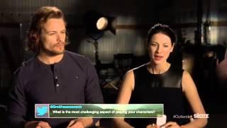 Outlander-Sam Hueghan and Caitriona Balfe Fan Q&A