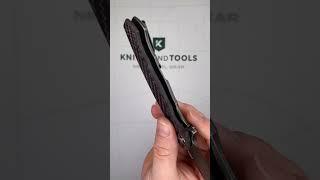 Zero Tolerance 0452RDBW Blackwashed CPM S35VN, Red Carbon Fiber, Blackwashed Titanium, pocket knife