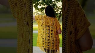Crochet a ruana with me. #crochet #pattern #journeychaneldesigns #cardigan #boho #tutorial #spring